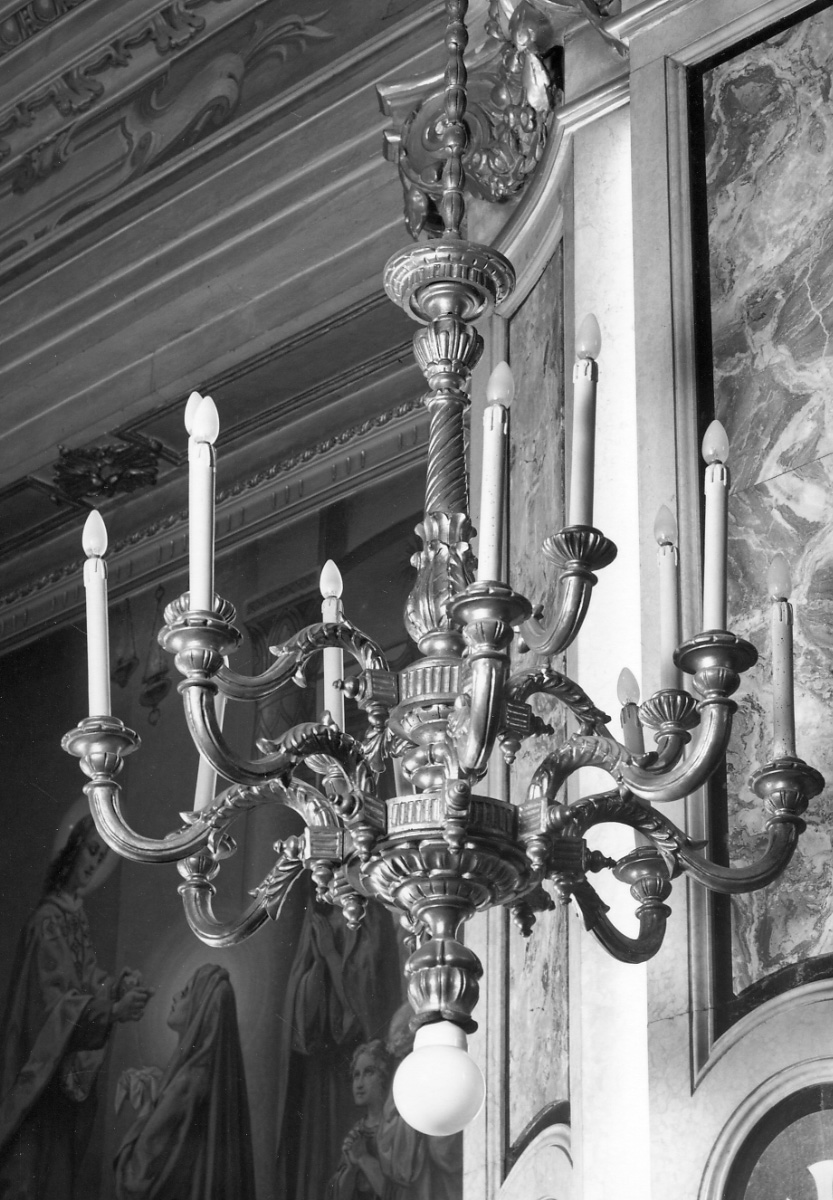 lampadario, serie - produzione piemontese (seconda metà sec. XIX)