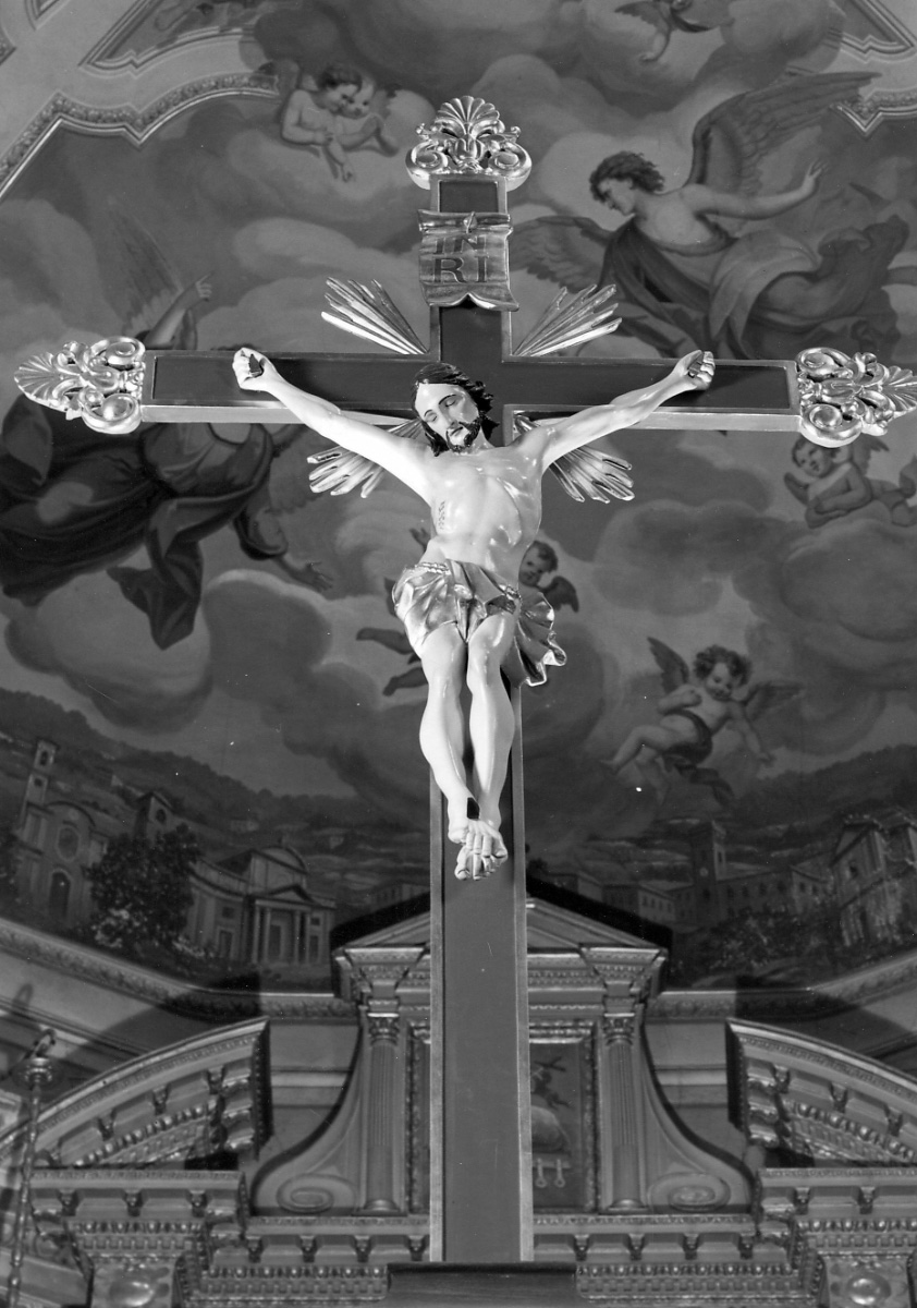 Cristo crocifisso dolente (crocifisso, opera isolata) - ambito piemontese (seconda metà sec. XIX)