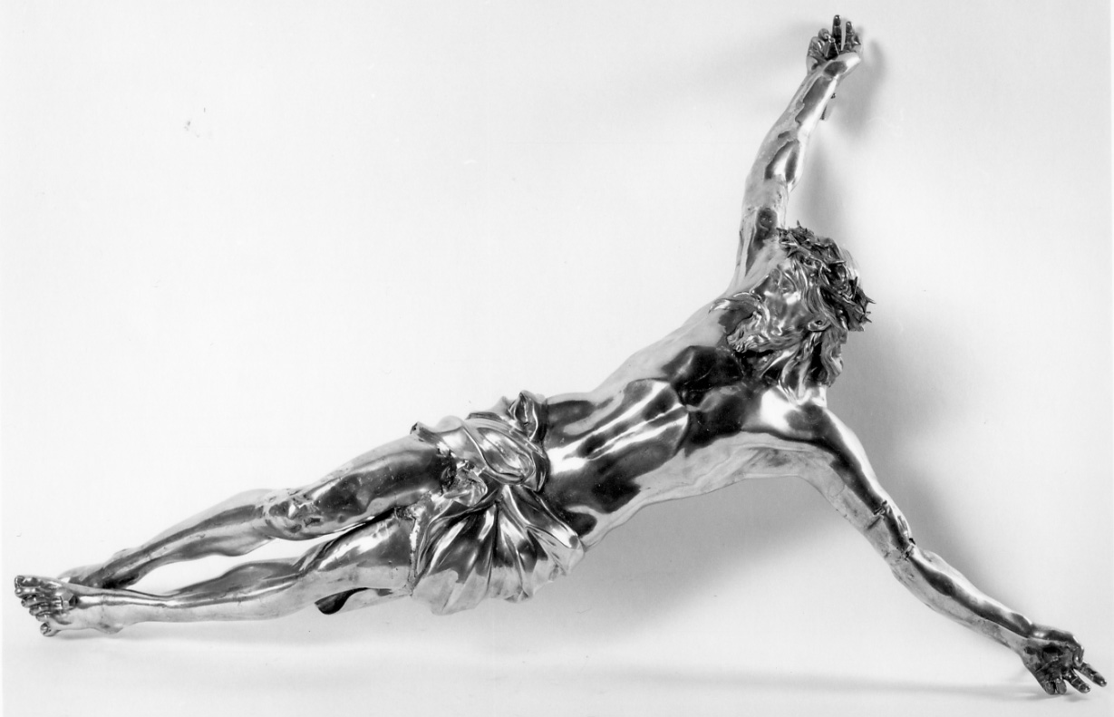 Cristo crocifisso dolente (crocifisso, frammento) di De Gioanni Giuseppe (ultimo quarto sec. XVIII)