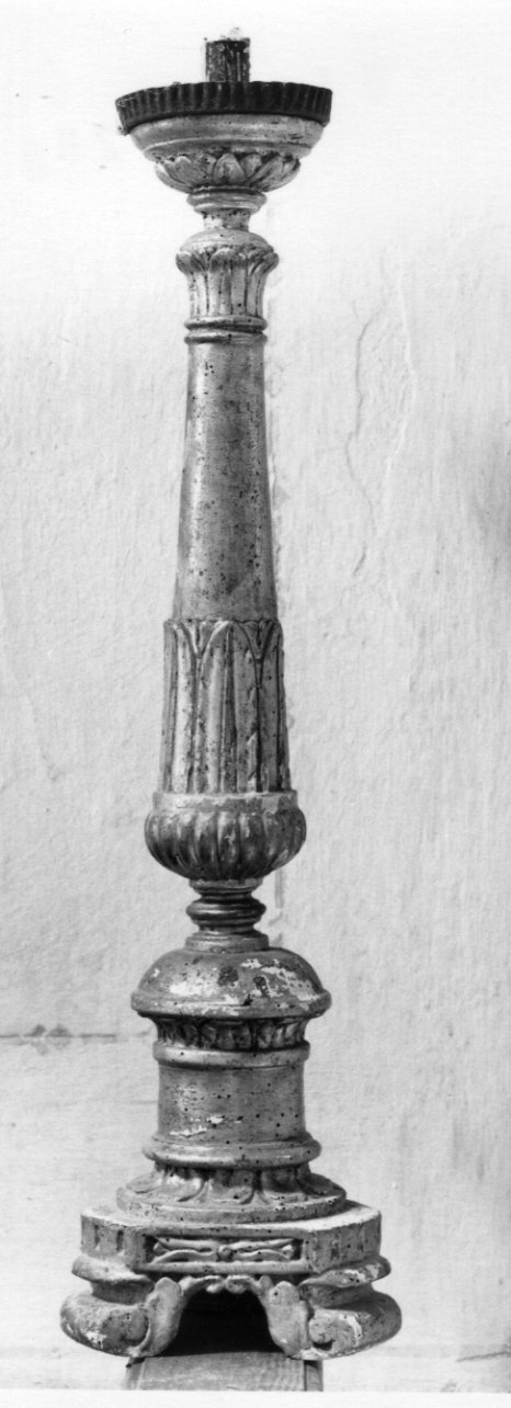 candeliere, serie - bottega piemontese (inizio sec. XIX)