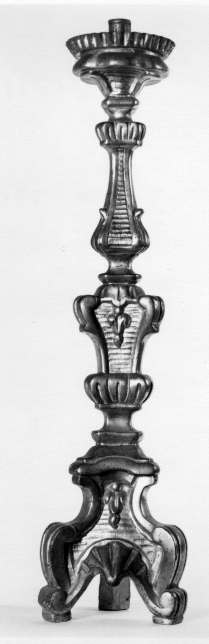 candeliere, serie - bottega astigiana (ultimo quarto sec. XVIII)