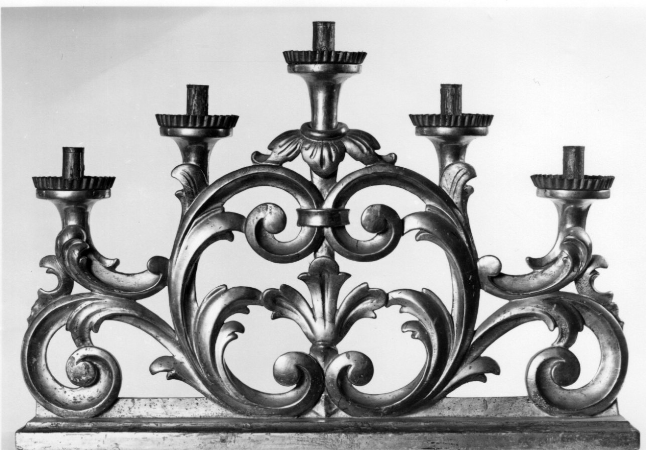 candeliere d'altare, serie - bottega torinese (seconda metà sec. XIX)