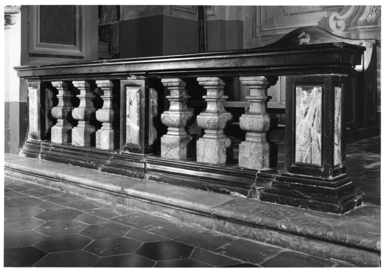 balaustrata, serie - bottega lombarda (primo quarto sec. XVIII)