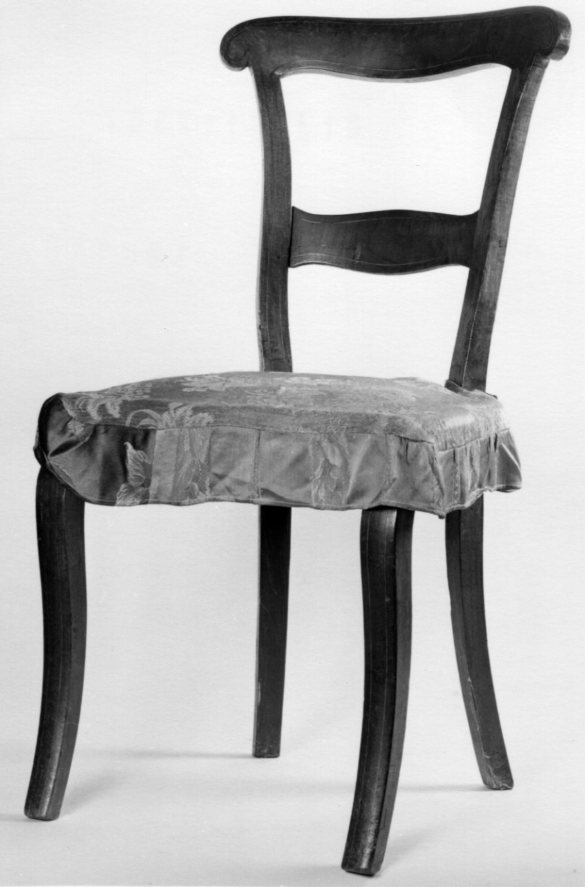 sedia, opera isolata - bottega astigiana (seconda metà sec. XIX)