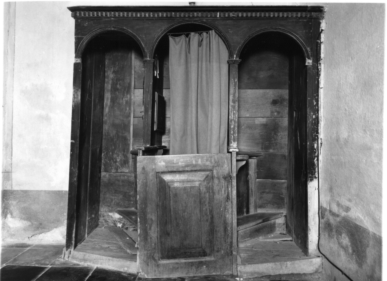 confessionale, opera isolata - ambito astigiano (sec. XVII)