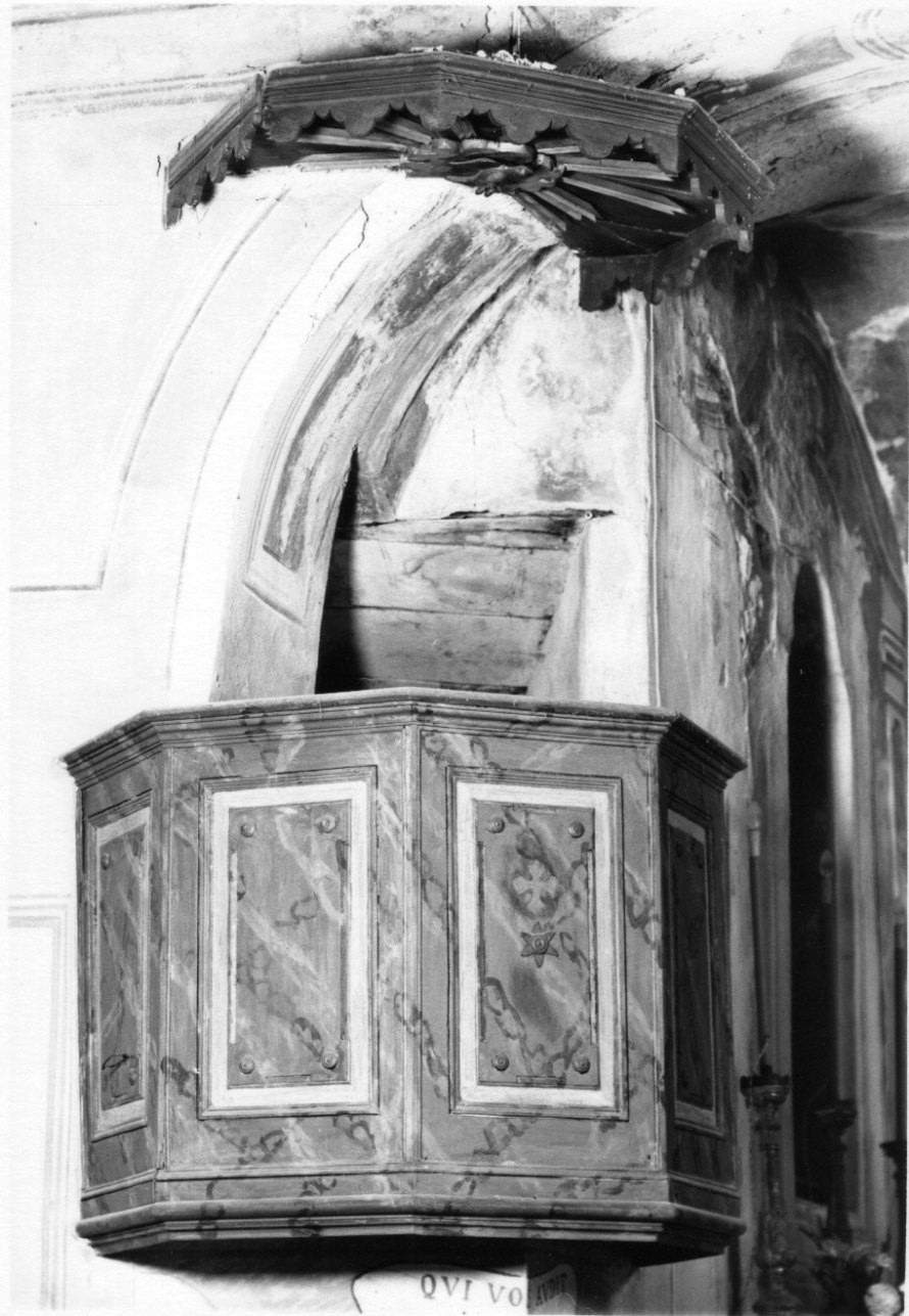 pulpito, opera isolata - bottega astigiana (prima metà sec. XIX)