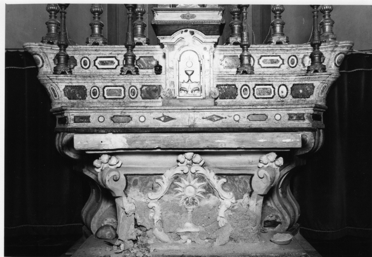 calice eucaristico (altare maggiore, opera isolata) - ambito astigiano (seconda metà sec. XVIII)