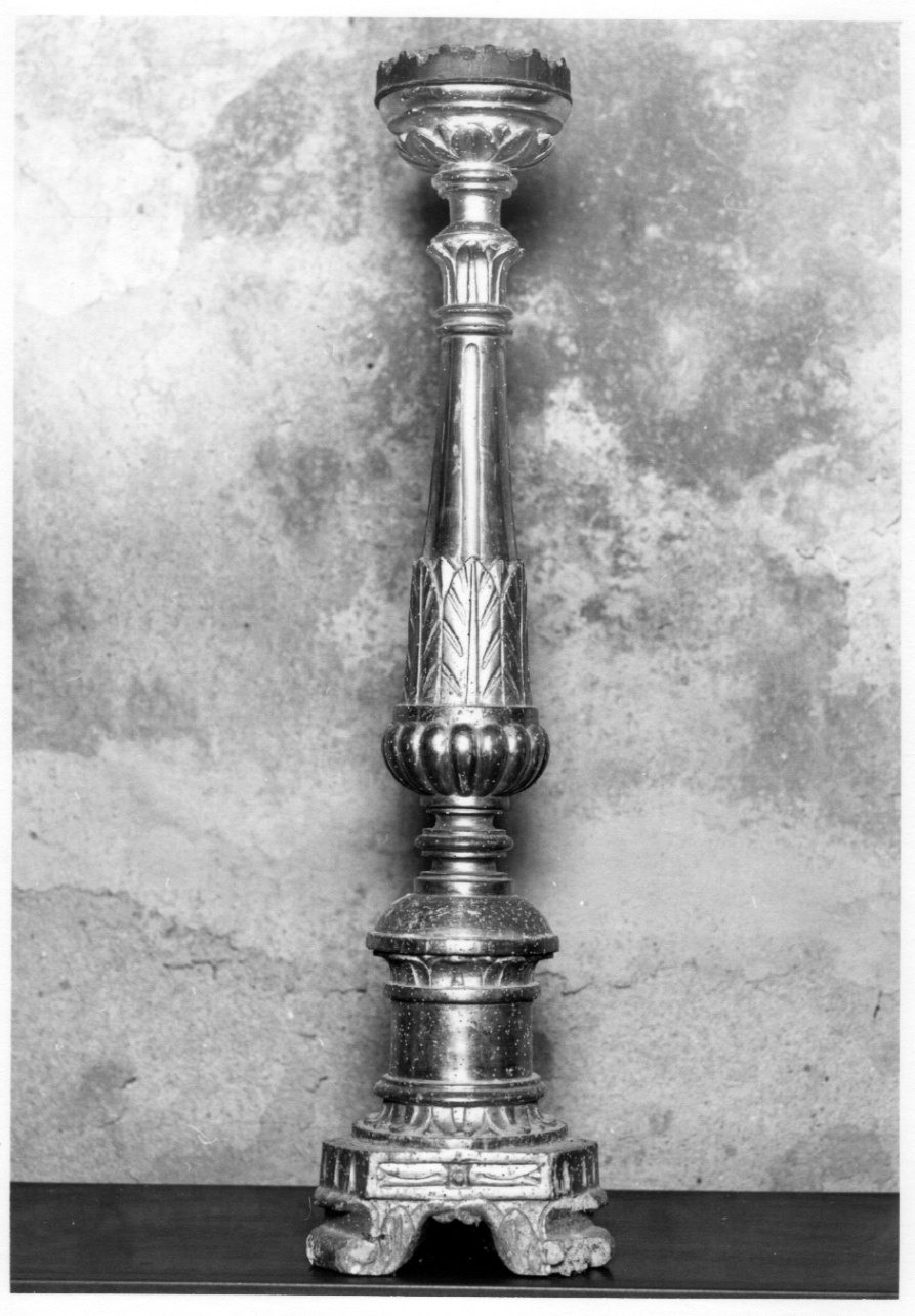 candeliere, serie - bottega astigiana (prima metà sec. XIX)