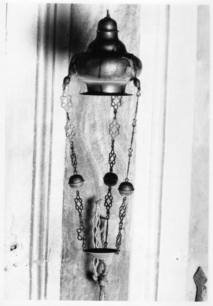 lampada pensile, opera isolata - ambito piemontese (seconda metà sec. XIX)