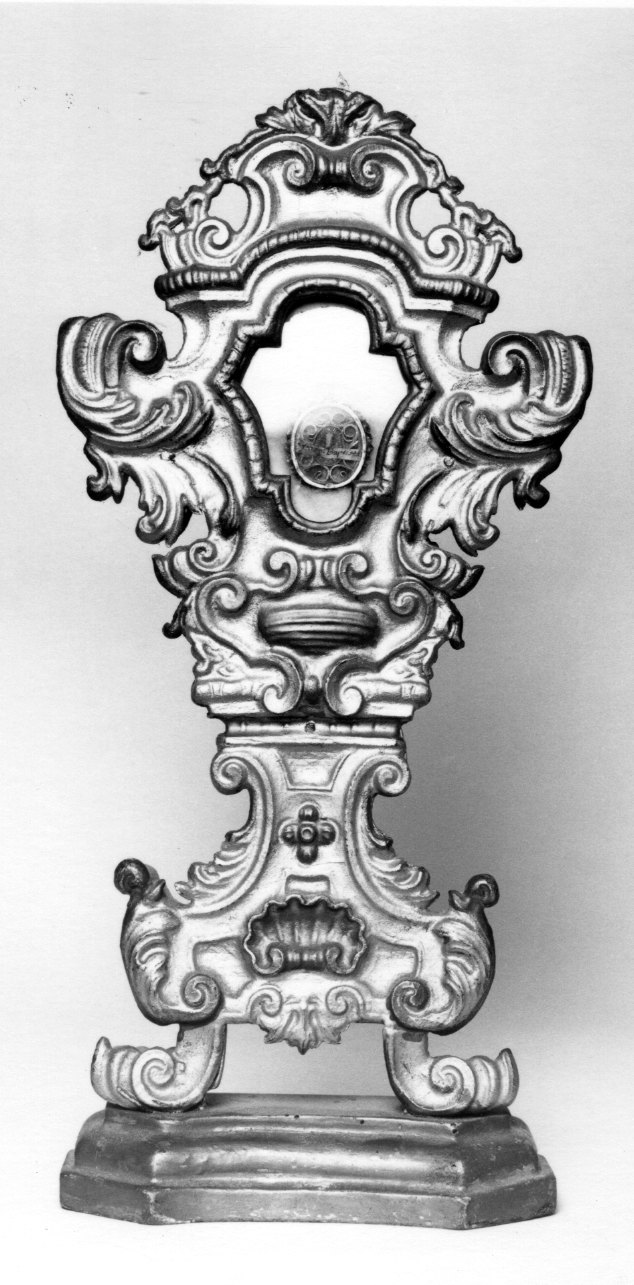 reliquiario - a ostensorio, opera isolata - ambito astigiano (seconda metà sec. XVIII)