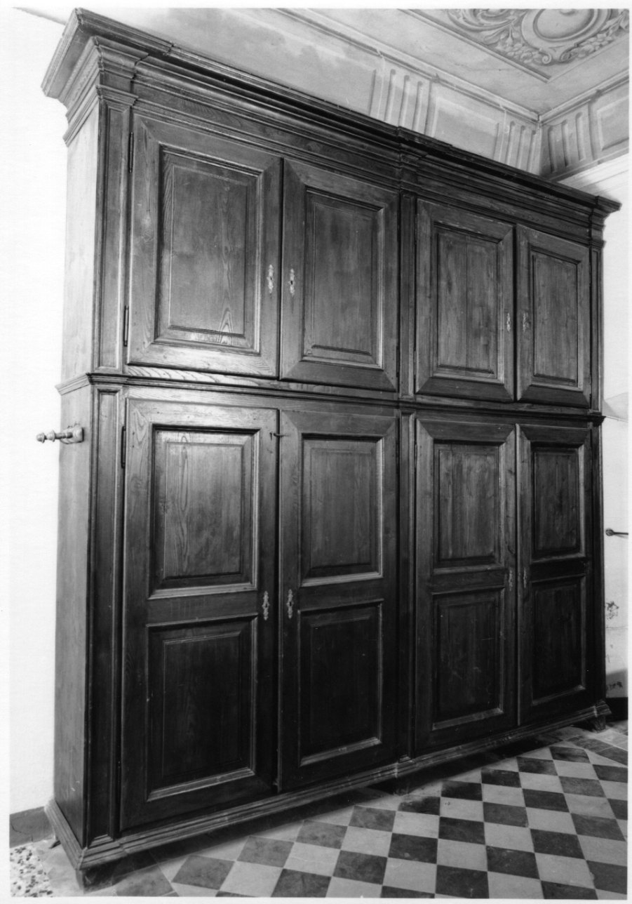 armadio da sacrestia, opera isolata - bottega astigiana (ultimo quarto sec. XIX)
