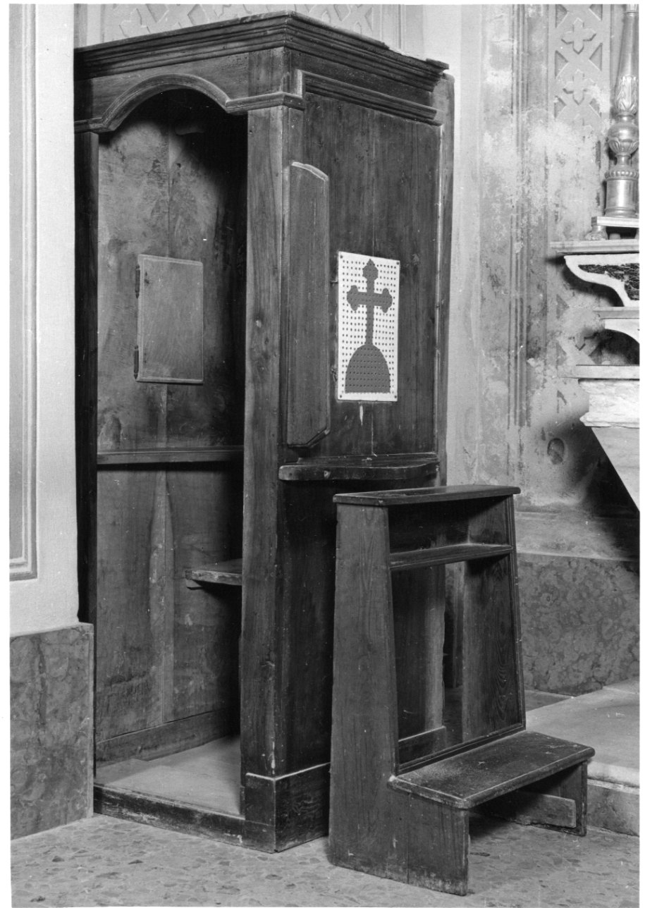 confessionale, opera isolata - bottega astigiana (sec. XIX)