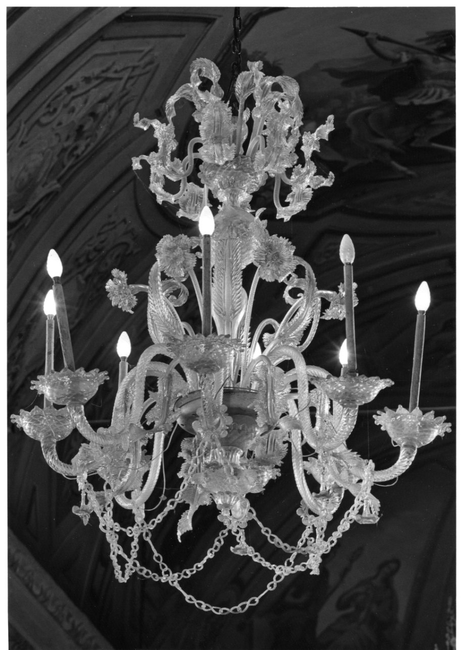 lampadario, opera isolata - ambito piemontese (primo quarto sec. XX)