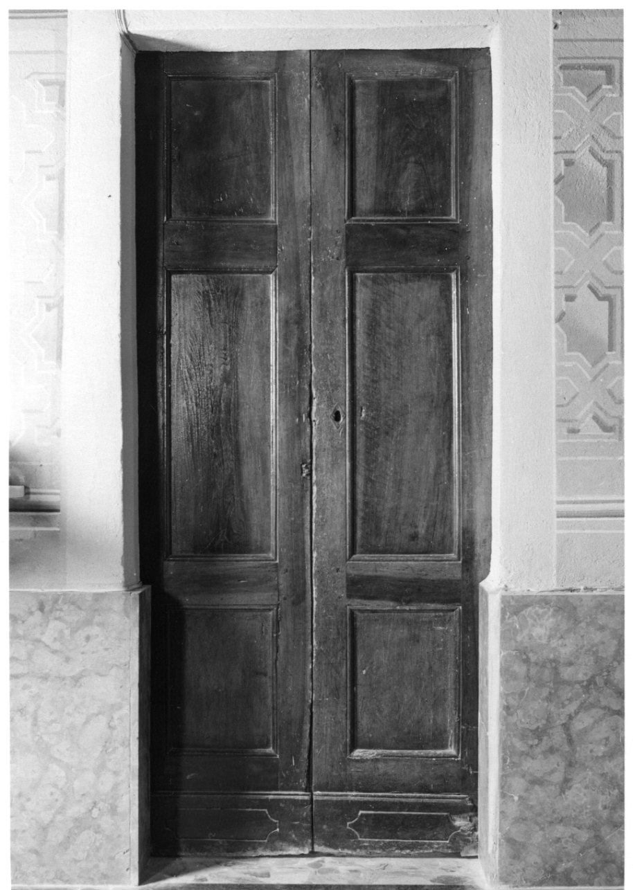 porta - a due battenti, opera isolata - bottega astigiana (seconda metà sec. XIX)