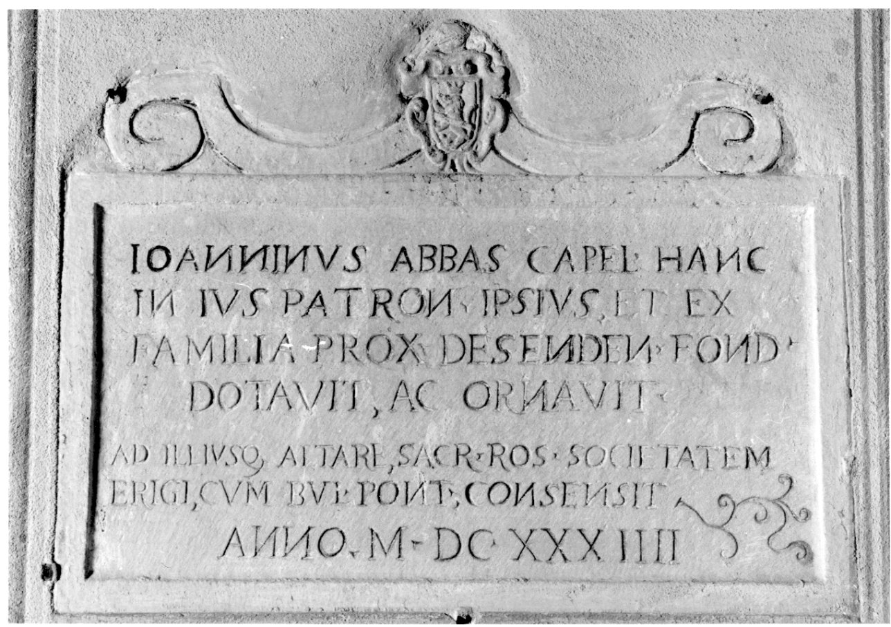 lapide commemorativa, opera isolata - bottega astigiana (secondo quarto sec. XVII)