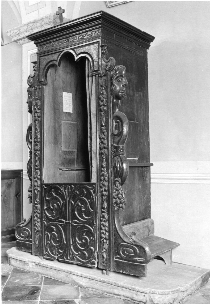 confessionale, opera isolata - ambito astigiano (sec. XVII)