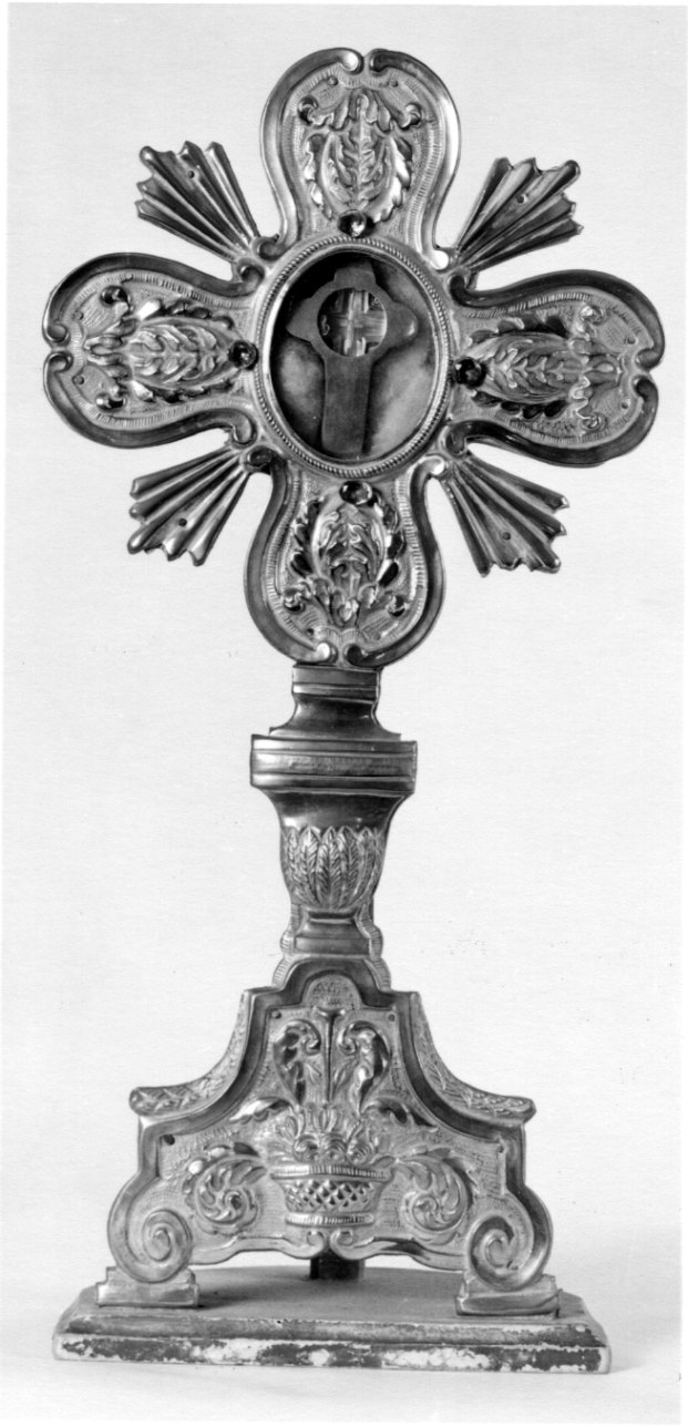 reliquiario topico, opera isolata - ambito piemontese (seconda metà sec. XIX)