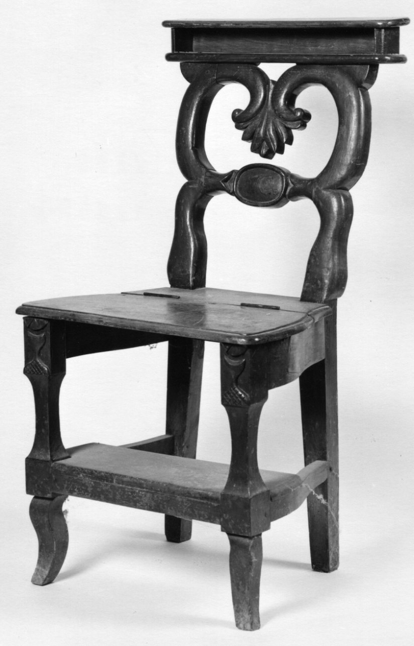 sedia-inginocchiatoio, opera isolata - bottega astigiana (sec. XIX)