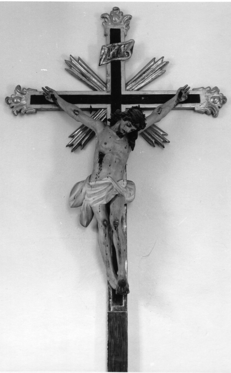 Cristo crocifisso dolente (crocifisso, opera isolata) - bottega piemontese (seconda metà sec. XIX)