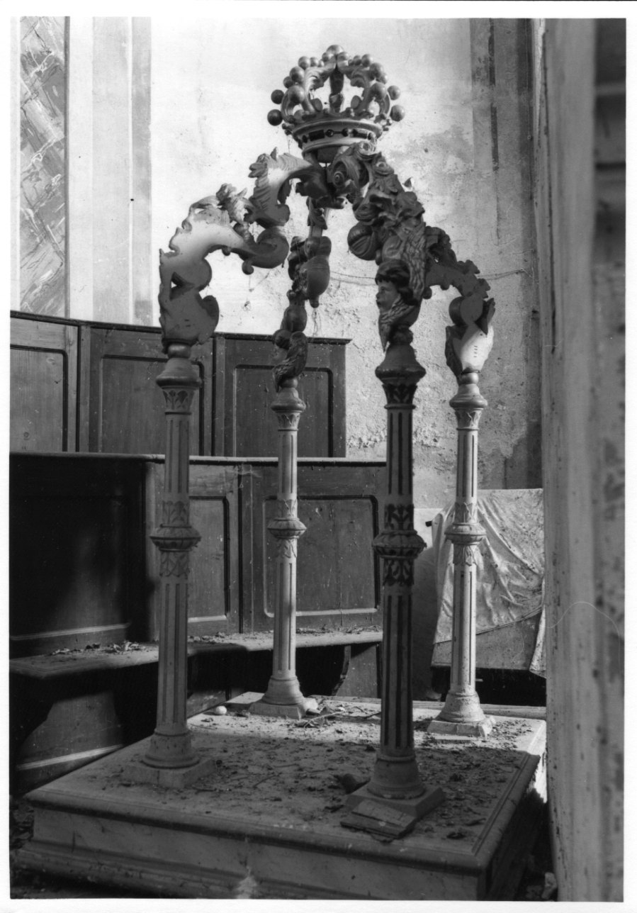 baldacchino processionale, opera isolata - bottega piemontese (ultimo quarto sec. XIX)