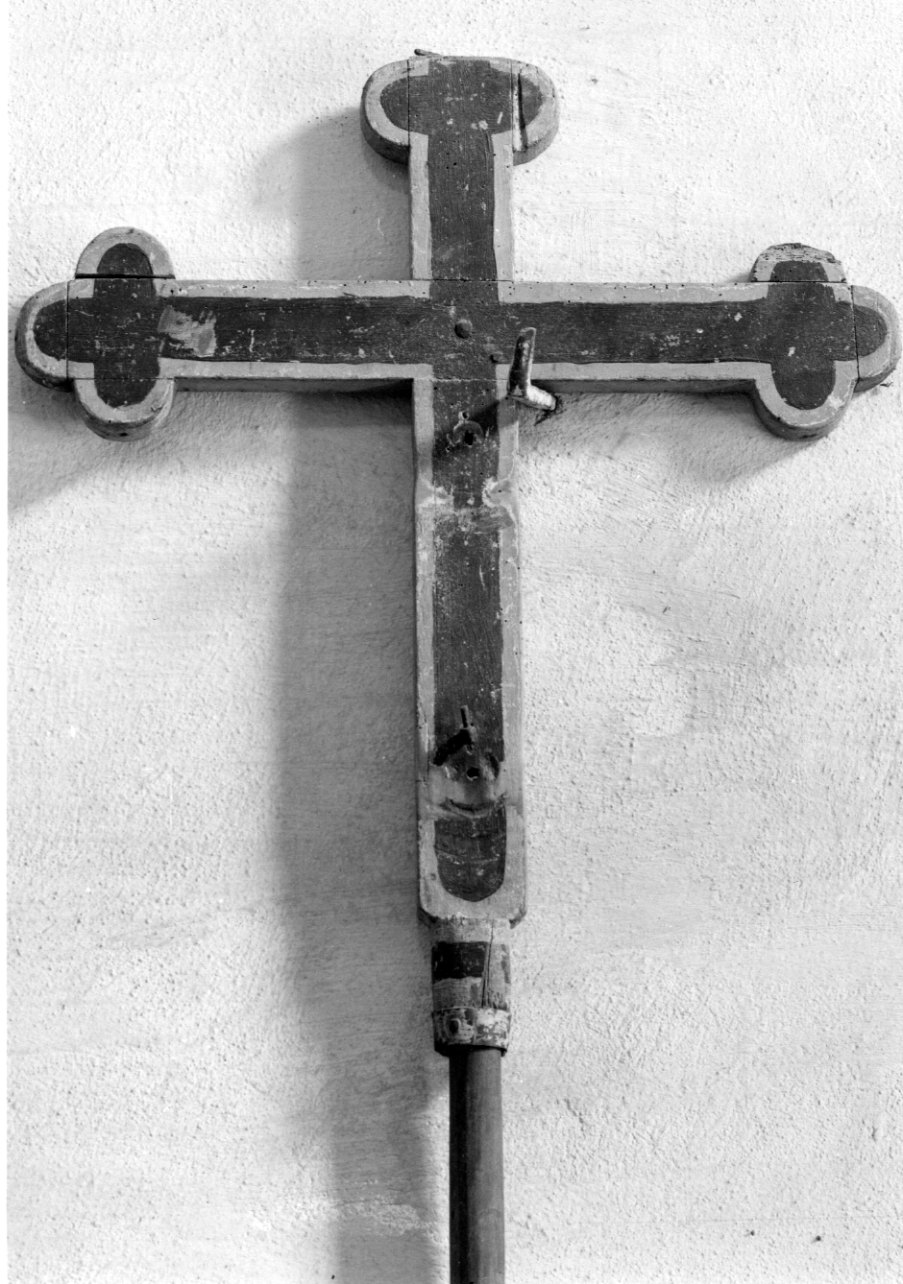 croce processionale, opera isolata - ambito astigiano (sec. XVIII)
