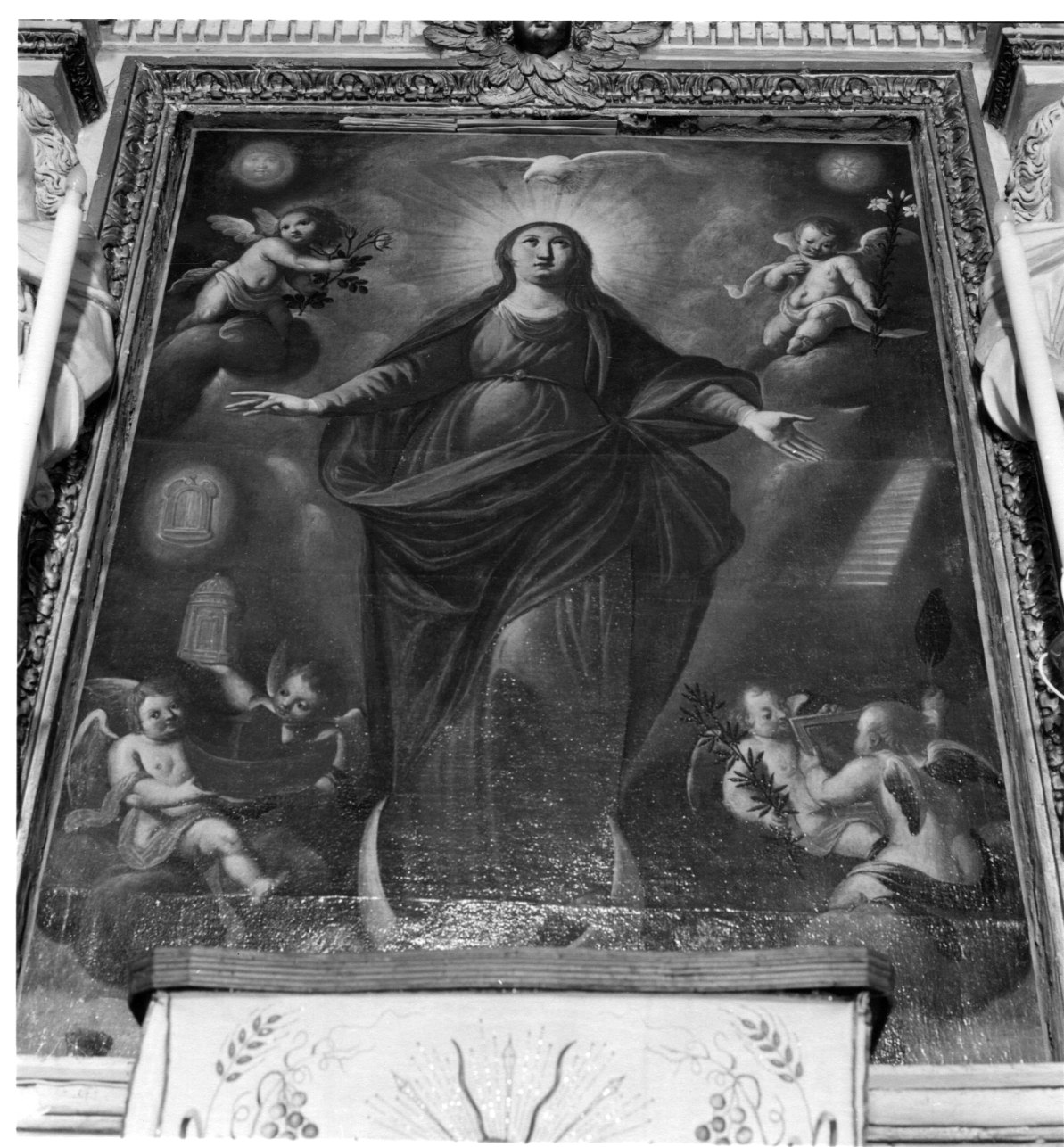 Immacolata Concezione (dipinto, opera isolata) - ambito astigiano (seconda metà sec. XVII)