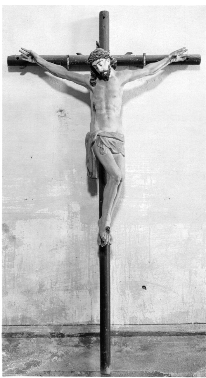Cristo crocifisso dolente (croce processionale, opera isolata) - ambito astigiano (sec. XIX)