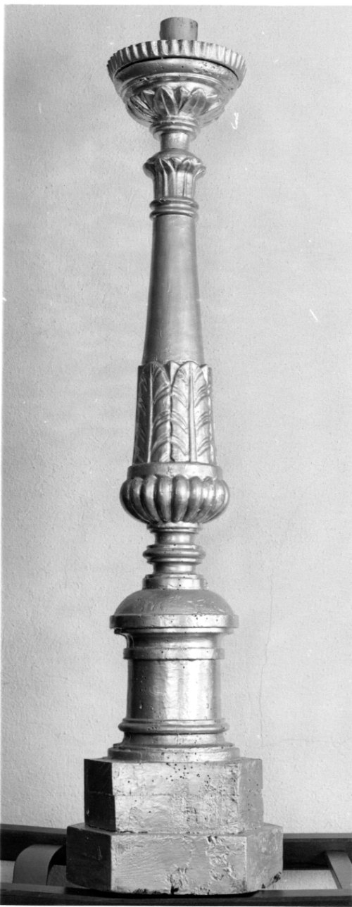 candeliere, serie - bottega astigiana (seconda metà sec. XVIII)