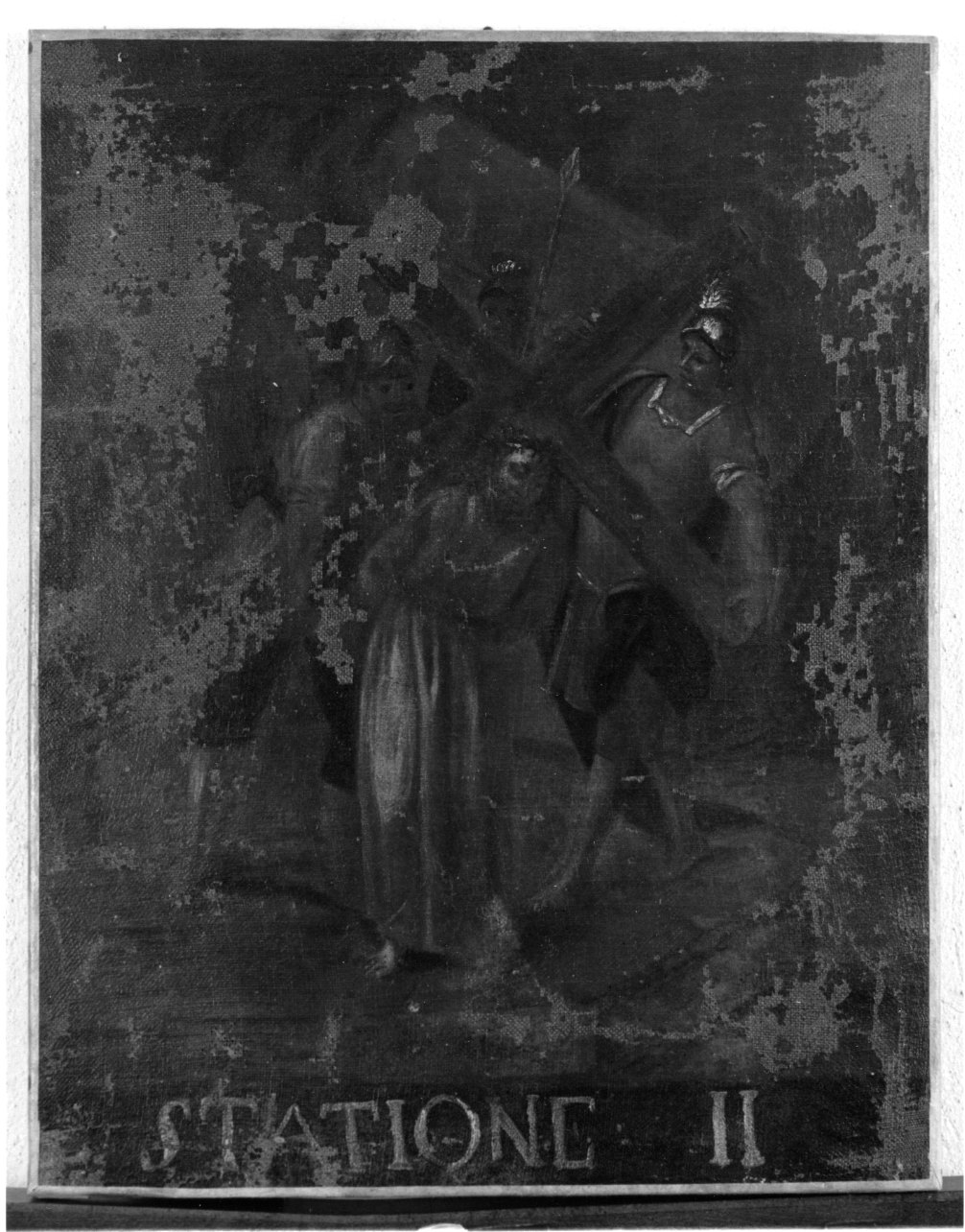 stazione II: Gesù caricato della croce (dipinto, opera isolata) - ambito astigiano (sec. XVIII)