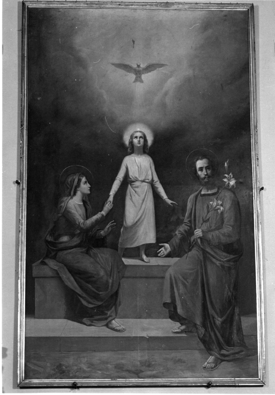 Sacra Famiglia (dipinto, opera isolata) - ambito piemontese (sec. XIX)