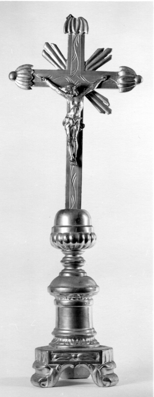 Cristo crocifisso dolente (croce d'altare, opera isolata) - ambito piemontese (inizio sec. XIX)