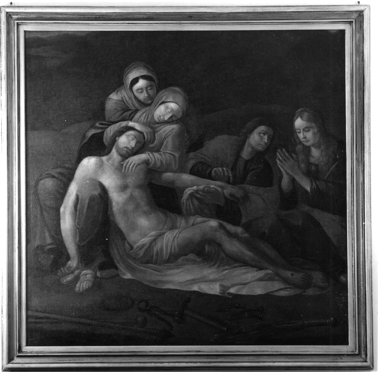 compianto sul Cristo morto (dipinto, opera isolata) - ambito piemontese (ultimo quarto sec. XVIII)