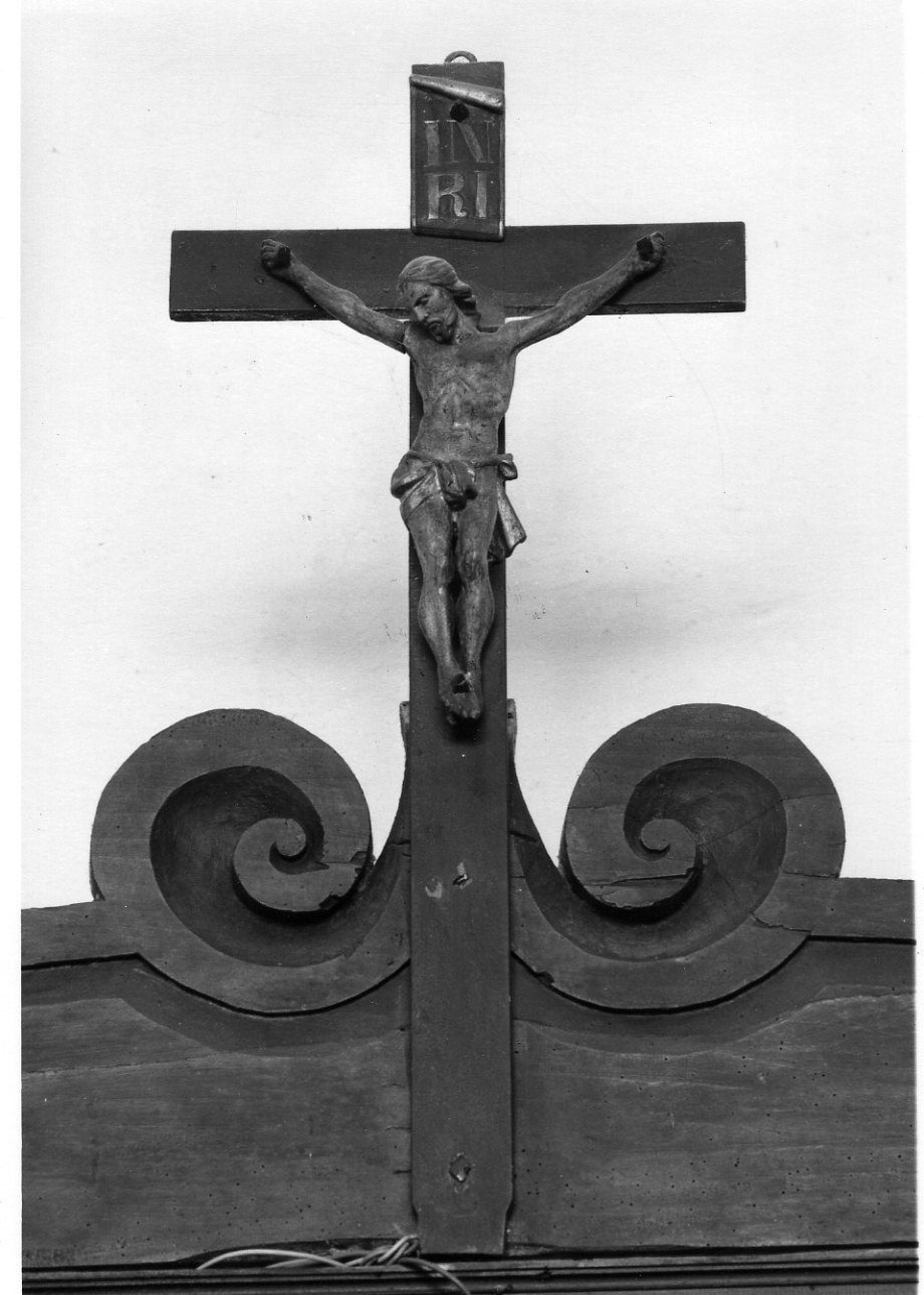 Cristo crocifisso (crocifisso, opera isolata) - bottega piemontese (sec. XVIII)
