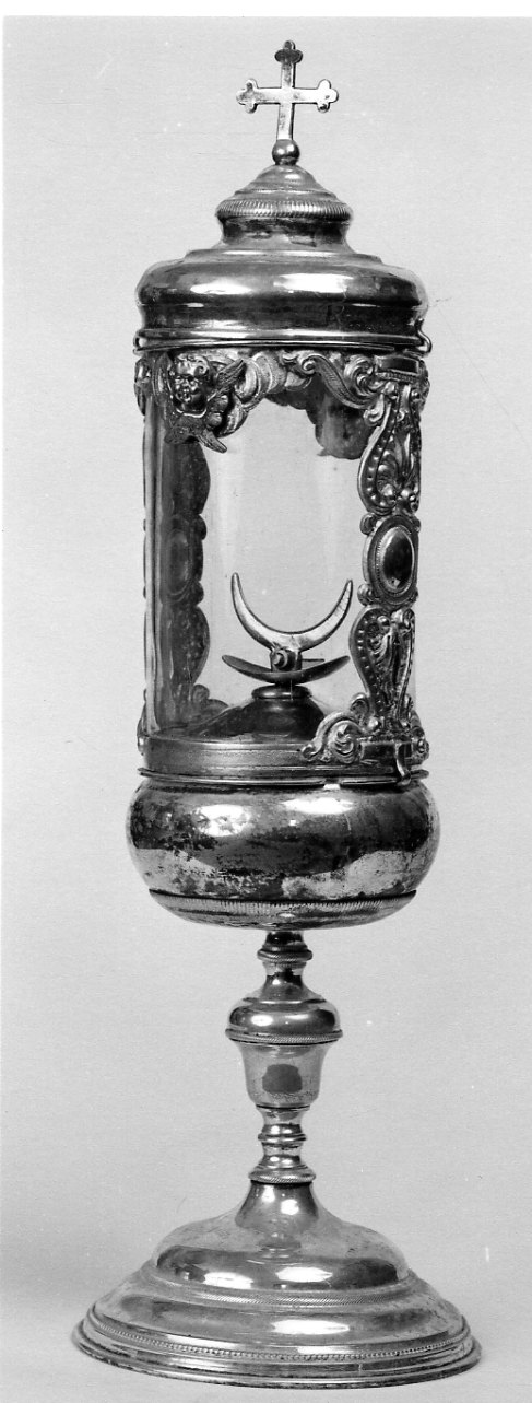 ostensorio - a coppa, opera isolata - bottega torinese (fine/inizio secc. XIX/ XX)