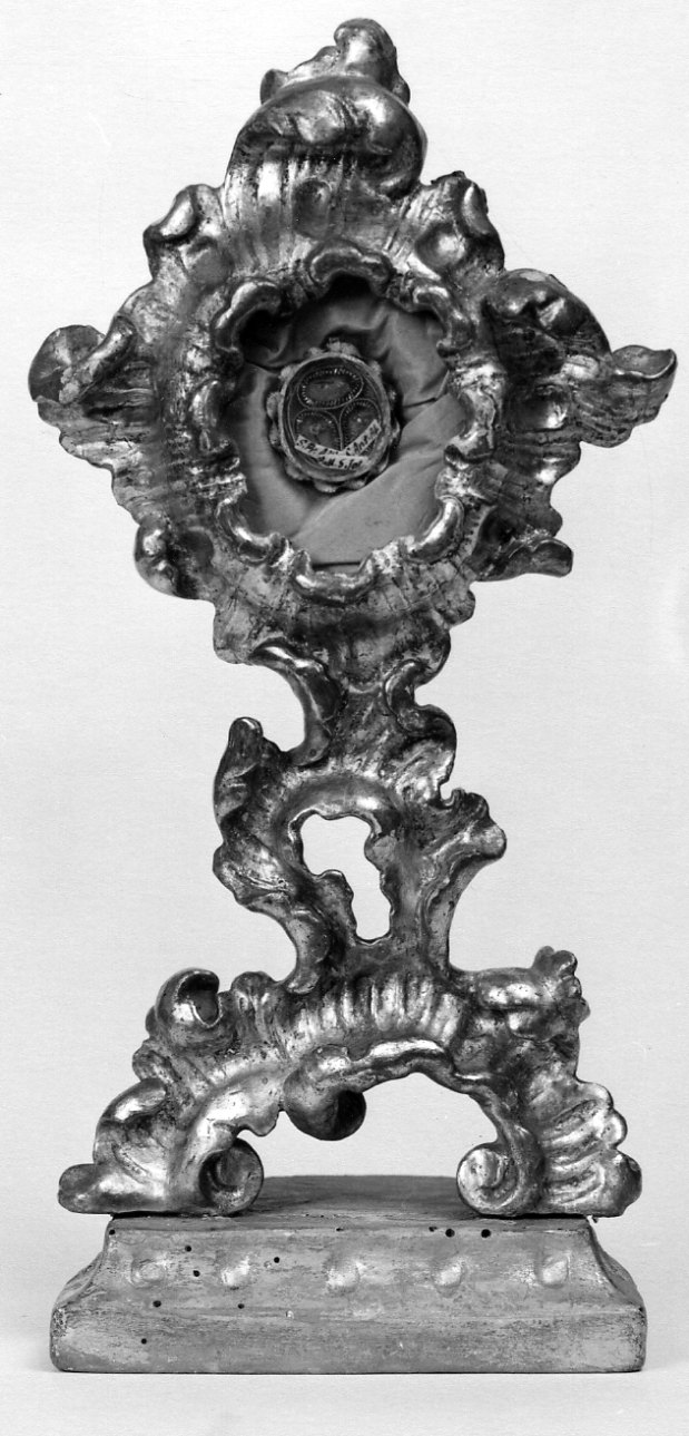 reliquiario - a ostensorio, opera isolata - bottega piemontese (seconda metà sec. XVIII)