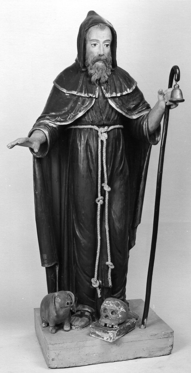 Sant'Antonio Abate (statua, opera isolata) di Ruffino e Griggi Ditta (metà sec. XIX)