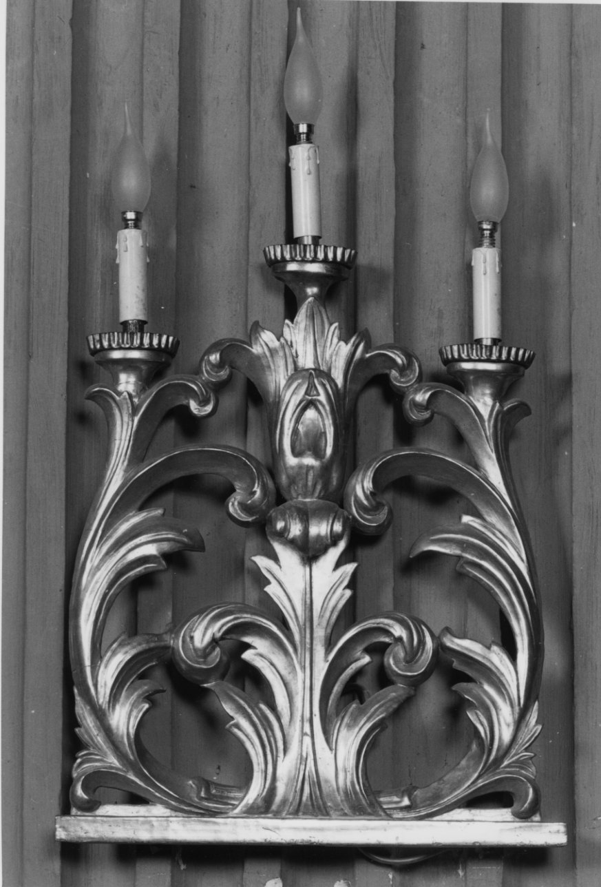 candelabro, serie - bottega piemontese (primo quarto sec. XX)