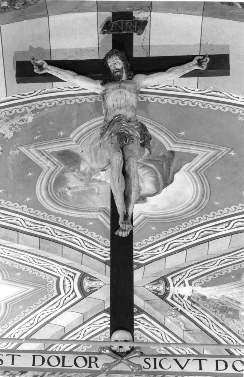 Cristo crocifisso (crocifisso, opera isolata) - bottega piemontese (fine/inizio secc. XVII/ XVIII)