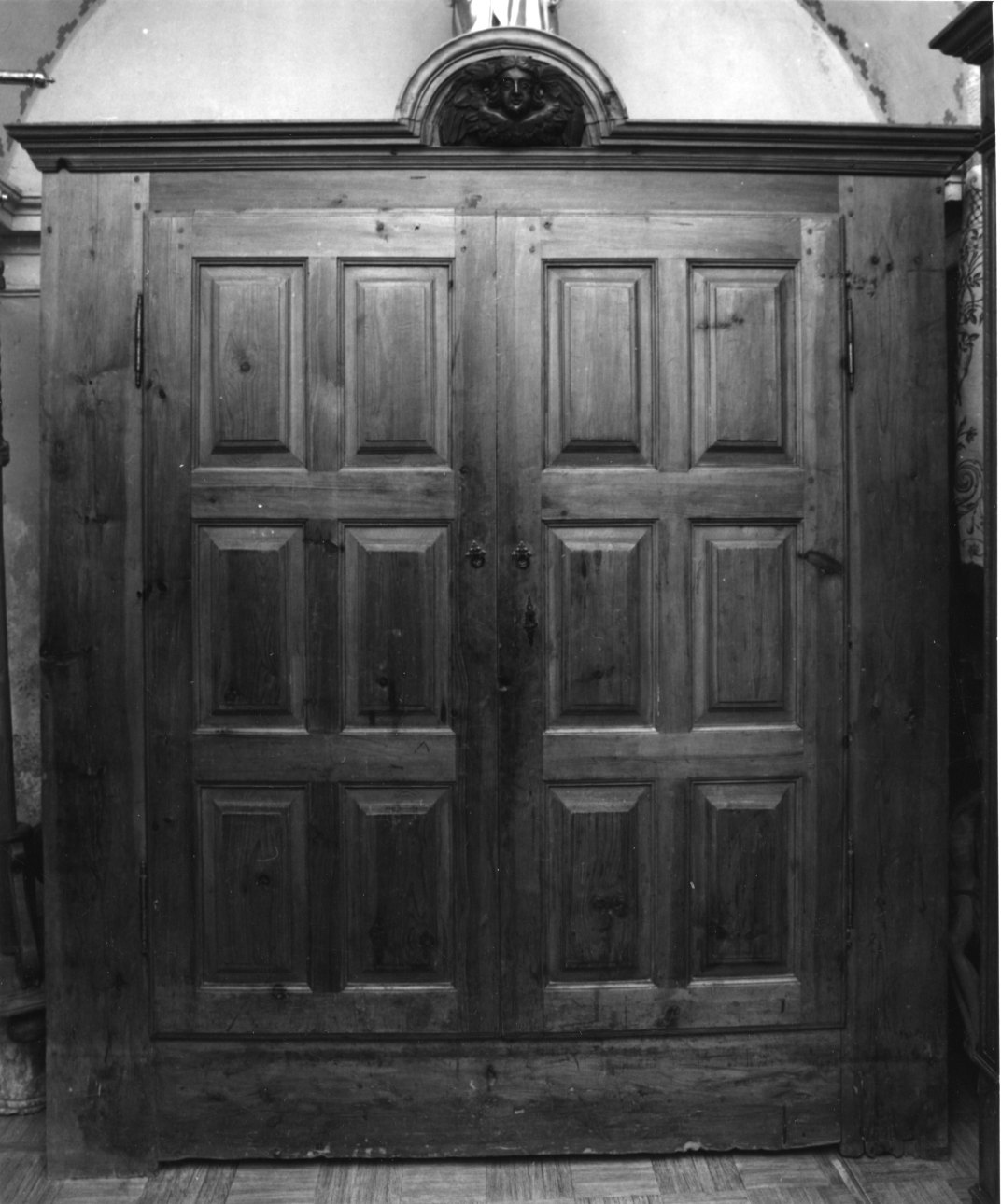 armadio da sacrestia, opera isolata - bottega piemontese (ultimo quarto sec. XIX)