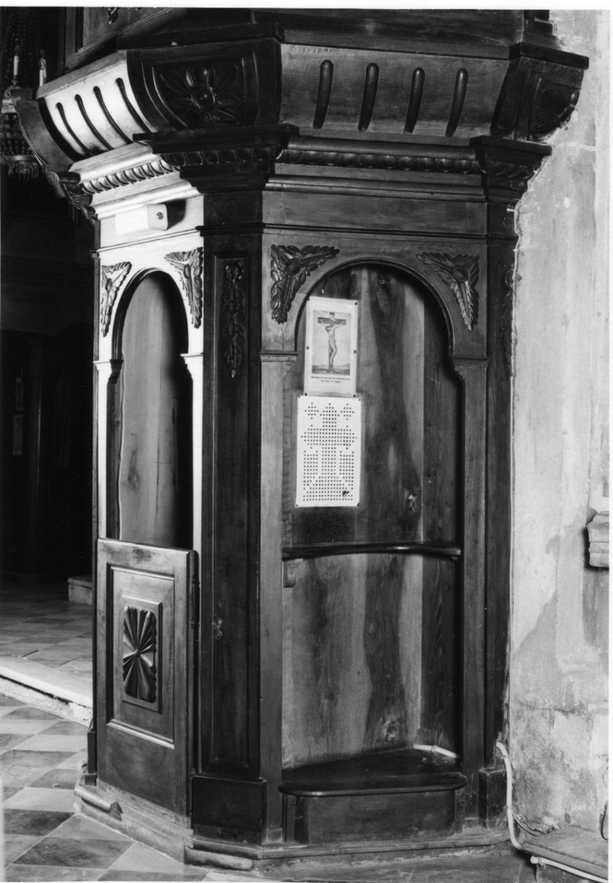 confessionale, opera isolata - bottega piemontese (seconda metà sec. XIX)
