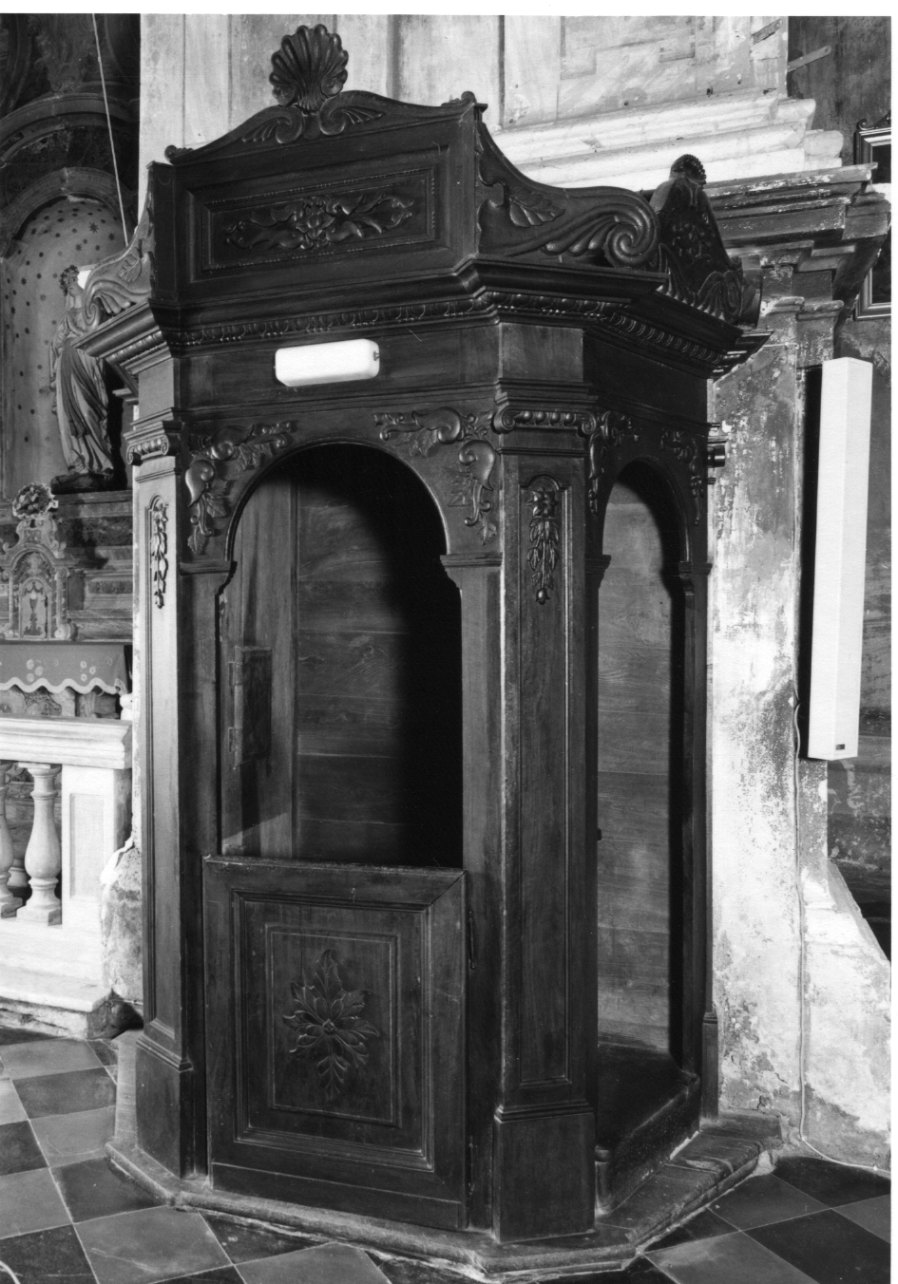 confessionale, opera isolata - bottega piemontese (seconda metà sec. XIX)