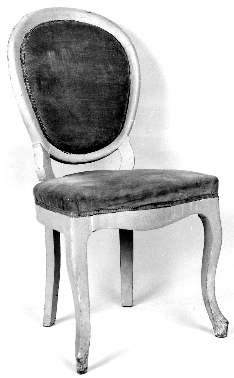 sedia, serie - bottega piemontese (fine/inizio secc. XIX/ XX)