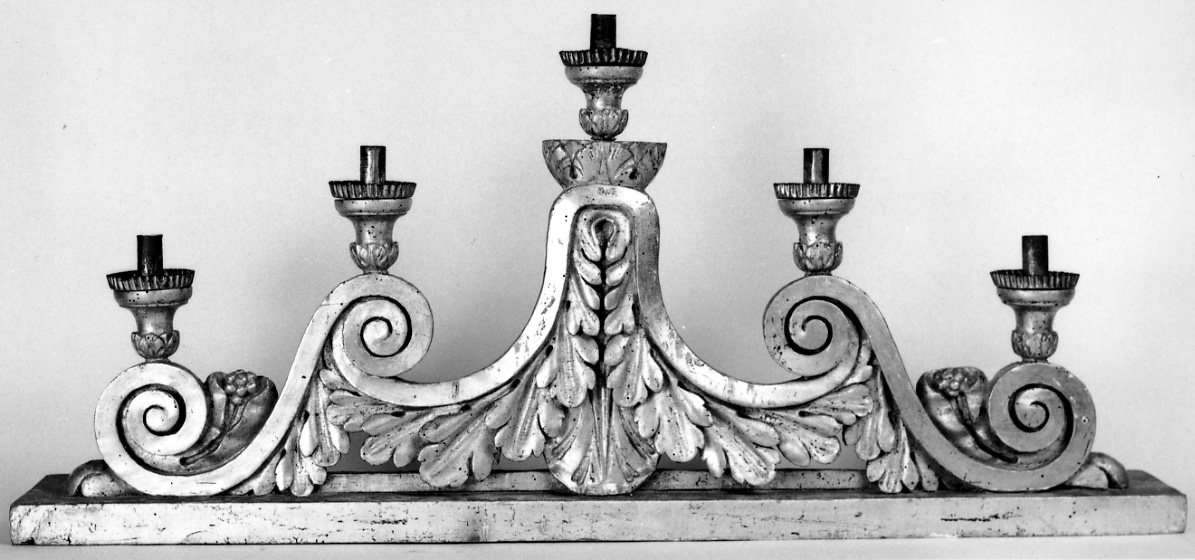 candelabro, serie - bottega torinese (secondo quarto sec. XIX)