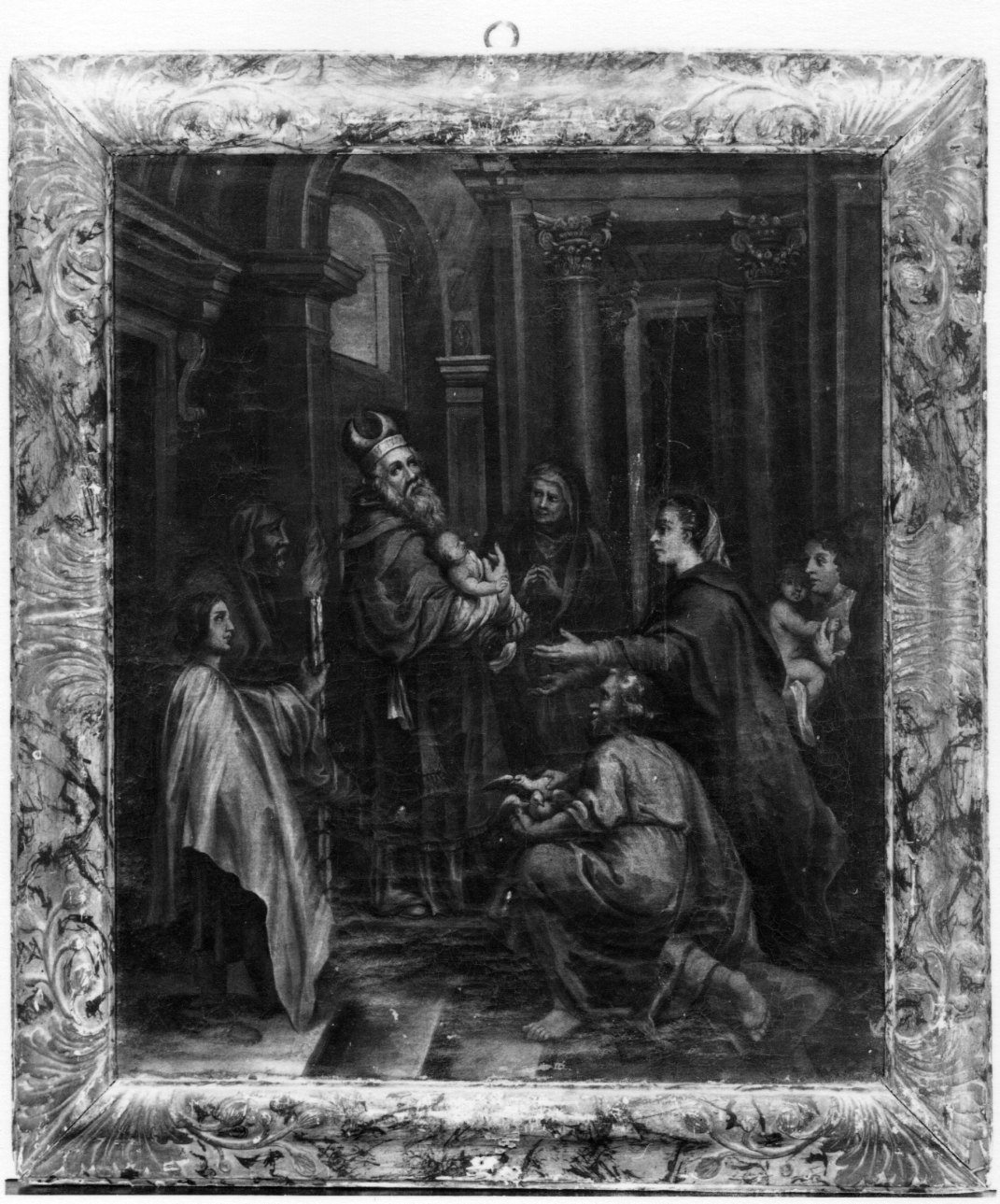 presentazione di Gesù al tempio (dipinto, opera isolata) - ambito piemontese (seconda metà sec. XVII)