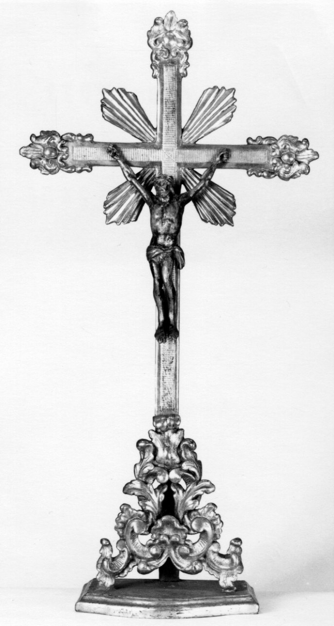 Cristo crocifisso (croce d'altare, opera isolata) - bottega piemontese (prima metà sec. XIX)