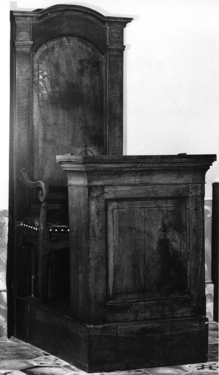 cattedra, opera isolata - bottega piemontese (prima metà sec. XIX)