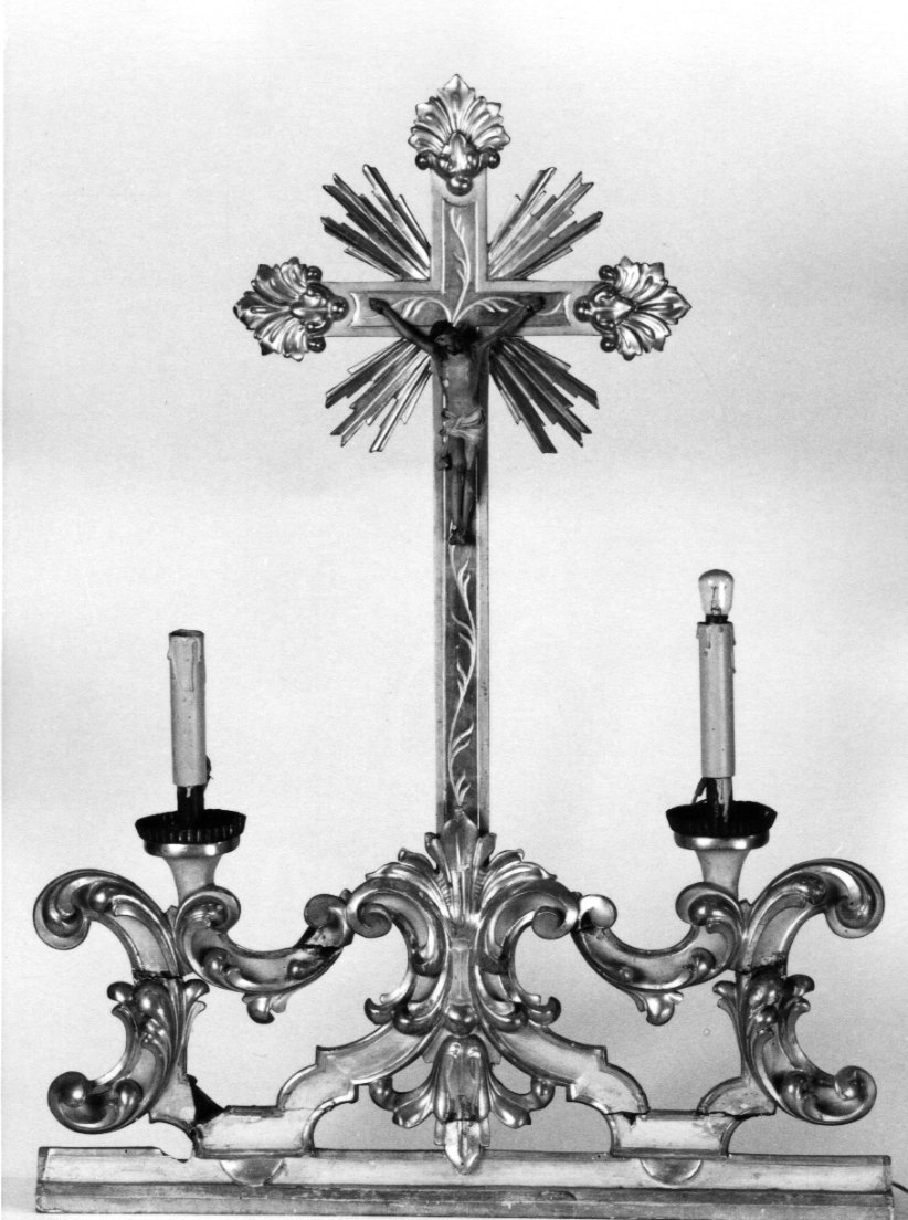 Cristo crocifisso (croce d'altare, opera isolata) - bottega piemontese (sec. XIX)