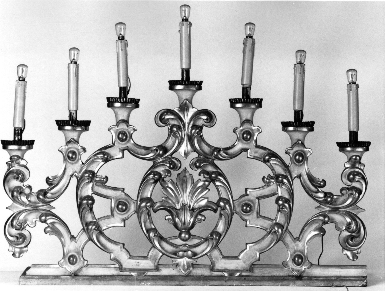 candelabro, serie - bottega piemontese (sec. XIX)