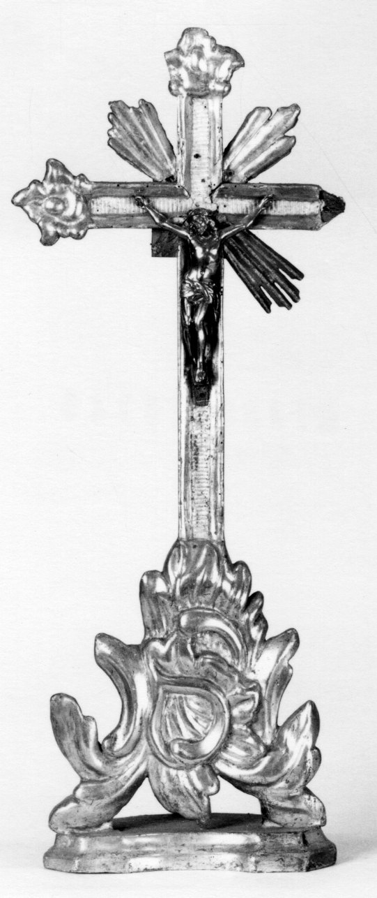 Cristo crocifisso (croce d'altare, opera isolata) - bottega piemontese (sec. XVIII)