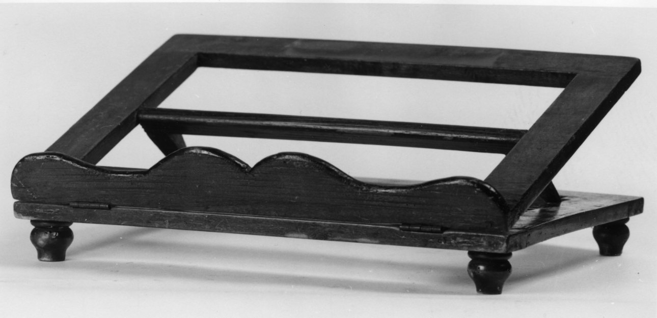 leggio da tavolo, opera isolata - bottega piemontese (seconda metà sec. XIX)